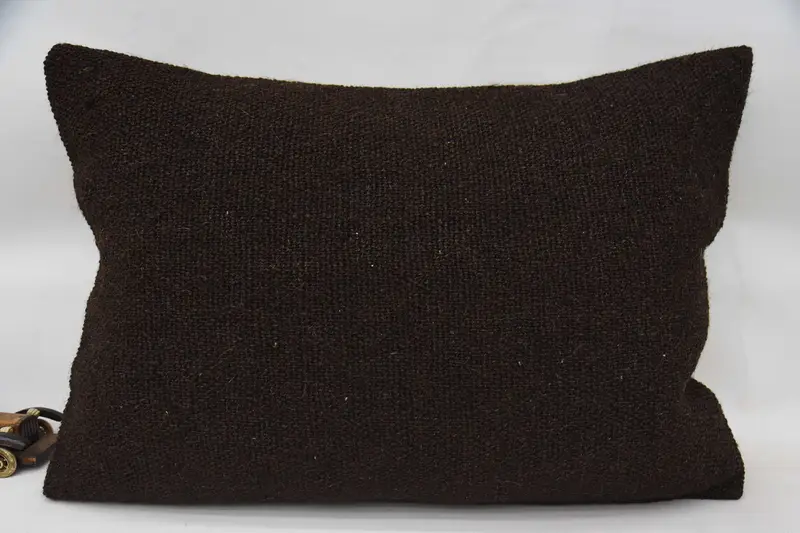 Throw Moroccan Art Deco Pillow Case, Brown 20x28 inch Plaid Cushion Case - 1