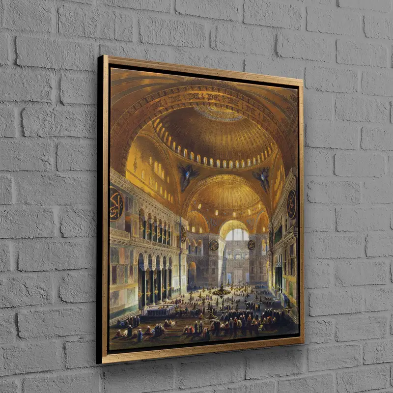 エレガントなキャンバスプリント：アヤソフィア、イスタンブールのモスクアート