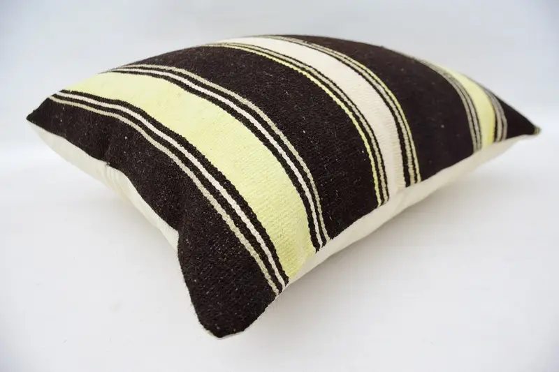 Pillow, Antique Pillows, Ethnic Pillow Cover Pillow Sham, 24x24 Brown Pillow Cover, Boho Throw Pillow Cover, Vintage Pillow, Gift Pillow - 6
