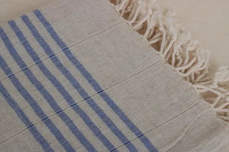 Home Decor Towel, Beach towel, Bachelor Gifts, Summer Gift, 70x40 Linen Striped Towel, Bachelorette Party Gifts, Turkish bath towel for spa - 4
