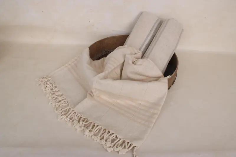 Home Decor Towel, Beach towel, Bachelor Gifts, Summer Gift, 70x40 Linen Striped Towel, Bachelorette Party Gifts, Turkish bath towel for spa - 6
