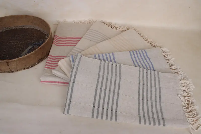 Home Decor Towel, Beach towel, Bachelor Gifts, Summer Gift, 70x40 Linen Striped Towel, Bachelorette Party Gifts, Turkish bath towel for spa - 8