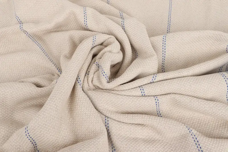 Turkish Tablecloth, Welcome Wedding Gift, Woven Blanket, 96x94 Linen Striped Towel, Throw Blanket, Bachelorette Party Favors, Wedding Hand Made Gift - 8