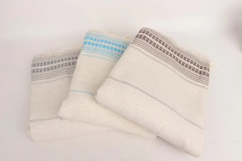 Turkish Tablecloth, Welcome Wedding Gift, Woven Blanket, 96x94 Linen Striped Towel, Throw Blanket, Bachelorette Party Favors, Wedding Hand Made Gift - 3