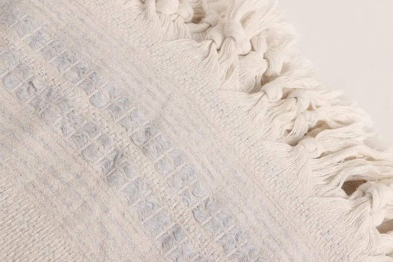 Turkish Tablecloth, Welcome Wedding Gift, Woven Blanket, 96x94 Linen Striped Towel, Throw Blanket, Bachelorette Party Favors, Wedding Hand Made Gift - 7