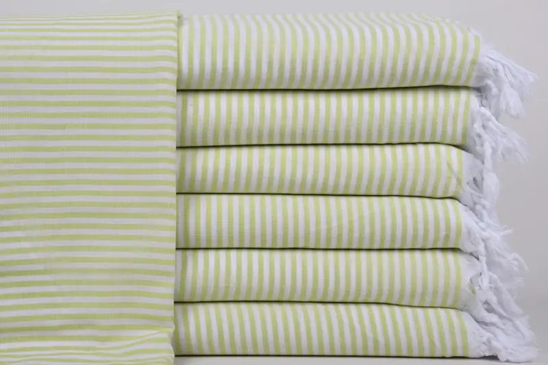 卸売ピスタチオグリーンバスタオル、40x63インチのトルコタオル - 1
