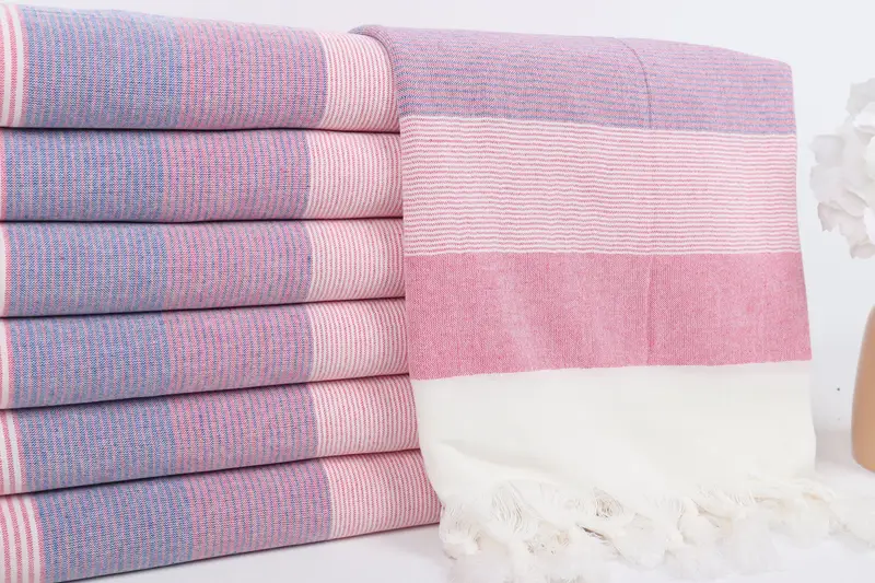 Hammam Towel USA, Beach Towel Gift, Bachelorette Party Favors Beach, 68x40 Cotton Striped Towel, Turkish hand towel, Monogram Turkish Towel - 2