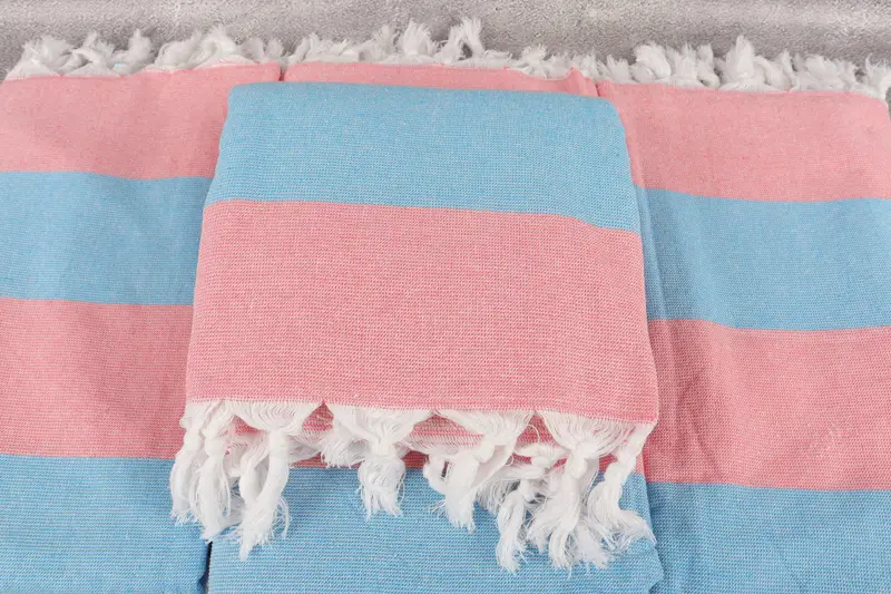 Wedding Shower Gift, 70x36 Cotton Striped Terry Towel, Fouta towel, Gift For Her, Luxury Turkish peshtemal beach towel, Holiday Towel, Organic towel - 4