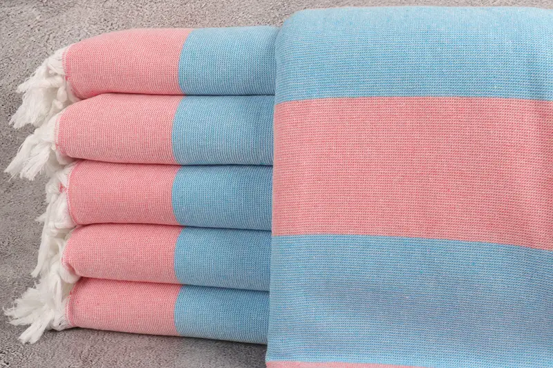 Wedding Shower Gift, 70x36 Cotton Striped Terry Towel, Fouta towel, Gift For Her, Luxury Turkish peshtemal beach towel, Holiday Towel, Organic towel - 1