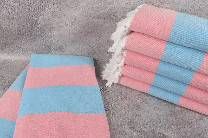 Wedding Shower Gift, 70x36 Cotton Striped Terry Towel, Fouta towel, Gift For Her, Luxury Turkish peshtemal beach towel, Holiday Towel, Organic towel - 2