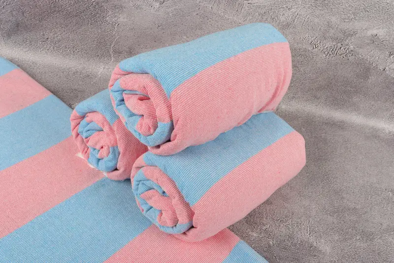 Wedding Shower Gift, 70x36 Cotton Striped Terry Towel, Fouta towel, Gift For Her, Luxury Turkish peshtemal beach towel, Holiday Towel, Organic towel - 7