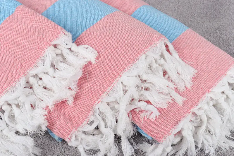 Wedding Shower Gift, 70x36 Cotton Striped Terry Towel, Fouta towel, Gift For Her, Luxury Turkish peshtemal beach towel, Holiday Towel, Organic towel - 5