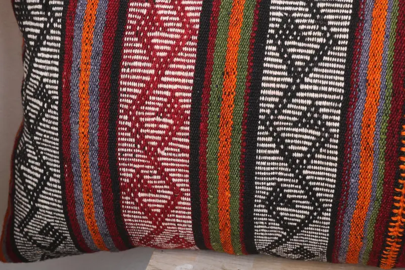 16x48 White Pillow Case, Handmade Kilim Cushion, Cushion Cover, Ethnic Pillow Cover, Decorative Throw Cushion Case, Gift Pillow, Pillow for Couch - 3