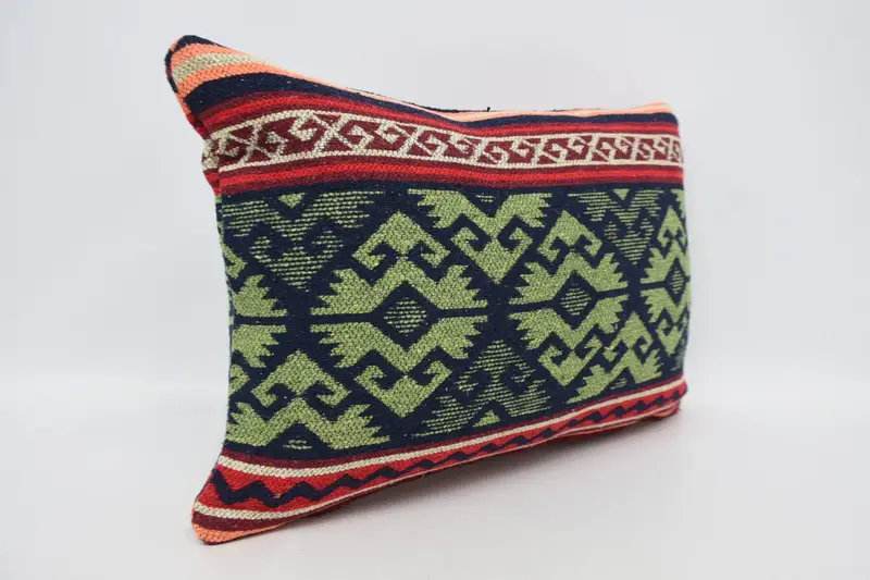 Vintage Pillow, Nautical Throw Pillow Sham, 16x24 Green Cushion Cover, Vintage Kilim Throw Pillow, Home Decor Pillow, Cushion Case - 3