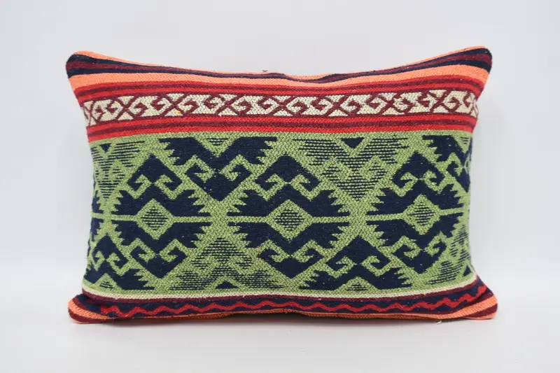 Vintage Pillow, Nautical Throw Pillow Sham, 16x24 Green Cushion Cover, Vintage Kilim Throw Pillow, Home Decor Pillow, Cushion Case - 5