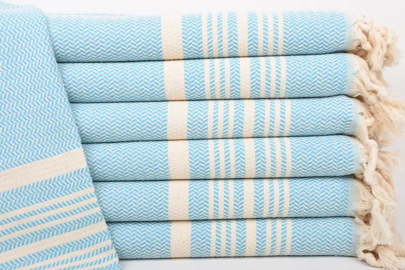 40x18 Cotton Striped Towel, Gift For Best Friend, Small Bath Towels, Bachelorette Towel, Turkish Tea Towel, Girl Trip Party Favor, Kitchen Towel - 1