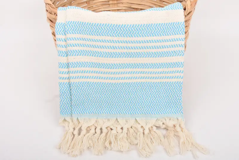 40x18 Cotton Striped Towel, Gift For Best Friend, Small Bath Towels, Bachelorette Towel, Turkish Tea Towel, Girl Trip Party Favor, Kitchen Towel - 5