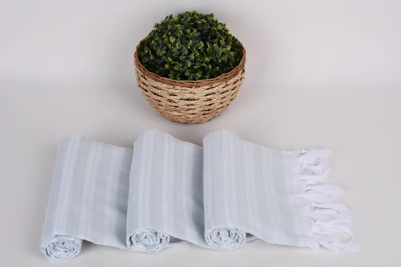 Gift Boxes Towel, 70x40 Cotton Striped Towel, Embroidered Beach Towel, Custom Wedding Gifts, Luxury Beach Towel, Turkish towel, Quick-dry peshtemal - 8
