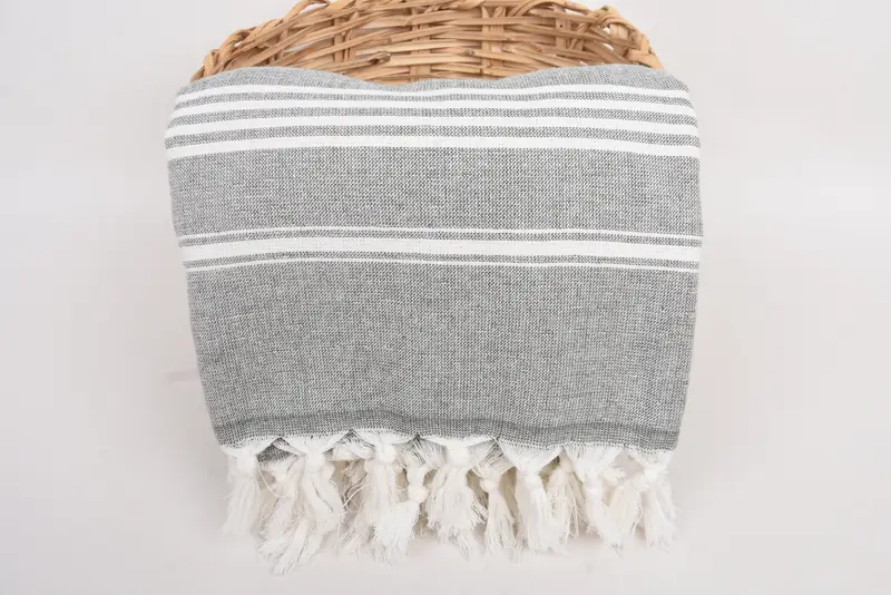 Personalized Turkish Towel, Handmade Gift, Monogram Turkish Towel, Gym Towel, 70x40 Cotton Striped Towel, Bachelor Bachelorette Party Favors - 5