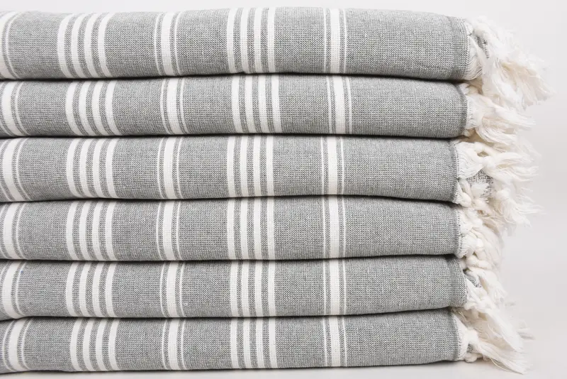 Personalized Turkish Towel, Handmade Gift, Monogram Turkish Towel, Gym Towel, 70x40 Cotton Striped Towel, Bachelor Bachelorette Party Favors - 3