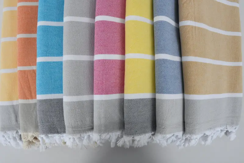 Wedding For Favor, Oversized Beach Towel, Gift For Her, 68x40 Cotton Striped Terry Towel, Quick-dry peshtemal, Home Decor Gifts, Scarf Towel - 3