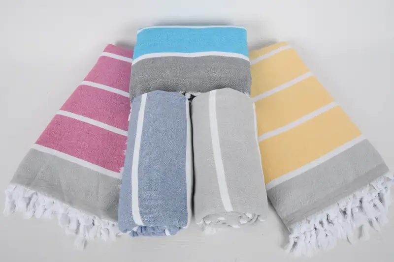 Wedding For Favor, Oversized Beach Towel, Gift For Her, 68x40 Cotton Striped Terry Towel, Quick-dry peshtemal, Home Decor Gifts, Scarf Towel - 8