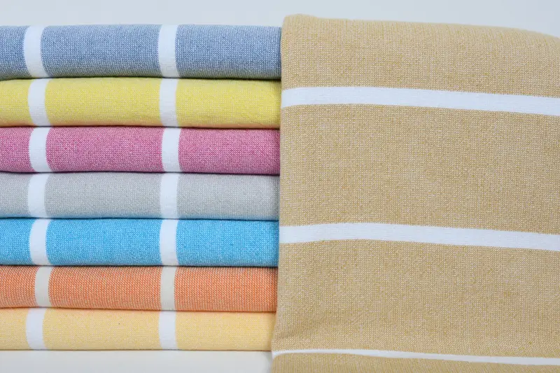 Wedding For Favor, Oversized Beach Towel, Gift For Her, 68x40 Cotton Striped Terry Towel, Quick-dry peshtemal, Home Decor Gifts, Scarf Towel - 1