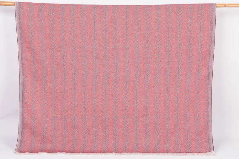 Beach Towel Turkish Cotton Red-Navy Blue Floral, 70x36 Inches