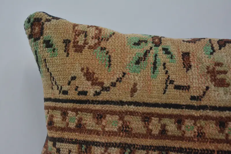 16x24 Brown Pillow, Cushion Cover, Home Decor Pillow, Vintage Kilim Pillow, Turkish Kilim Pillow, Pet Cushion Cover, Sofa Bolster Cushion - 2