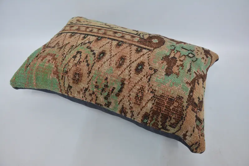 16x24 Brown Pillow, Cushion Cover, Home Decor Pillow, Vintage Kilim Pillow, Turkish Kilim Pillow, Pet Cushion Cover, Sofa Bolster Cushion - 6