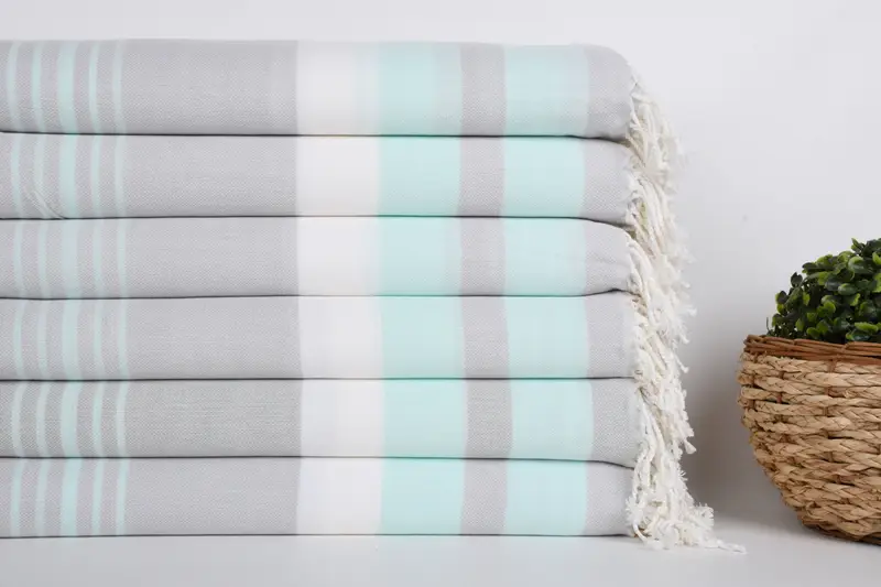 Hammam towel, Miami Bachelorette Party Favors, Personalized Gift For Her, Turkish bath towel, Turkish beach towel, 70x40 Cotton Striped Towel - 2