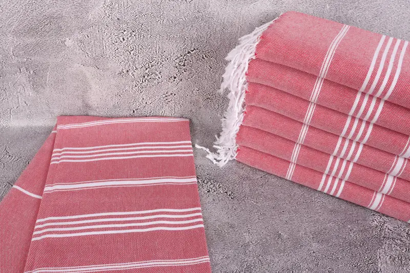 Gift For Mom, Best Friend Gift, Monogrammed Turkish Towel, Monogram Towels, 70x40 Cotton Striped Towel, Personalized Towel, Sand-resistant towel - 2