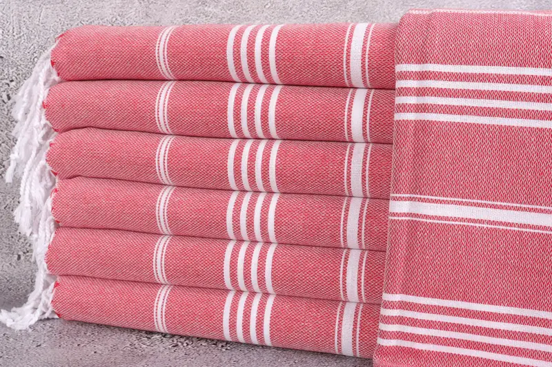 Gift For Mom, Best Friend Gift, Monogrammed Turkish Towel, Monogram Towels, 70x40 Cotton Striped Towel, Personalized Towel, Sand-resistant towel - 1