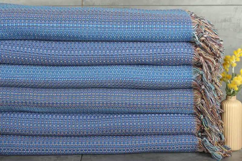 Personalized Gifts, Turkish Bedcover, 90x88 Cotton Colorful Diamond Towel, Bridal Shower Gift, Personalized Wedding Gift For Couple, Throw Blanket - 1