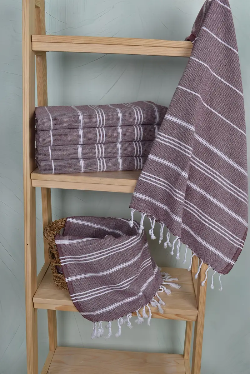40x24 Cotton Striped Towel, Xmas Gifts, Turkish Tea Towel, Bachelorette Party Favors, Housewarming Gift, Personalized Kitchen Towel, Bathroom Towels - 3