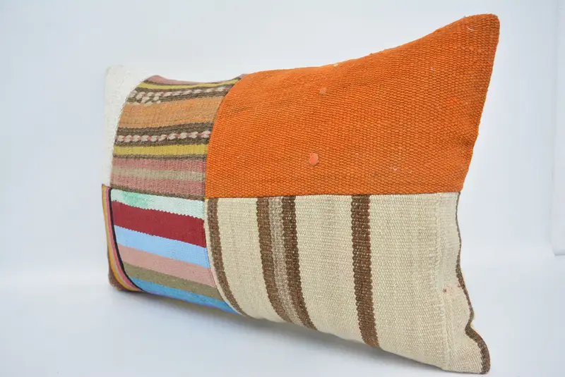 Cushion Cover, Boho Pillow, Interior Designer Pillow, Luxury Pillow Sham, 16x24 Orange Pillow, Neutral Throw Pillow Case, Turkish Pillow - 4