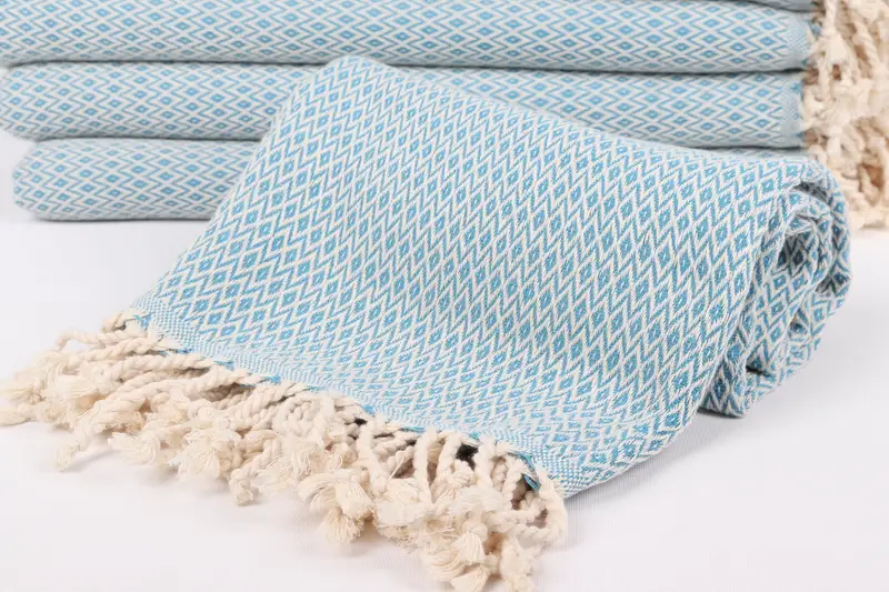70x40 Cotton Diamond Towel, Personalized Turkish Towel, Customized Towels, Hammam Towel USA, Sand-free towel, Bachelor Bachelorette Party Favors - 4