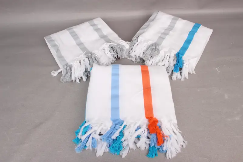 70x40 Cotton Striped Towel, Wedding Gift Ideas, Organic Turkish towel, Best Friend Wedding Gift, Travel Towel, Best Beach Towel, Absorbent towel - 4