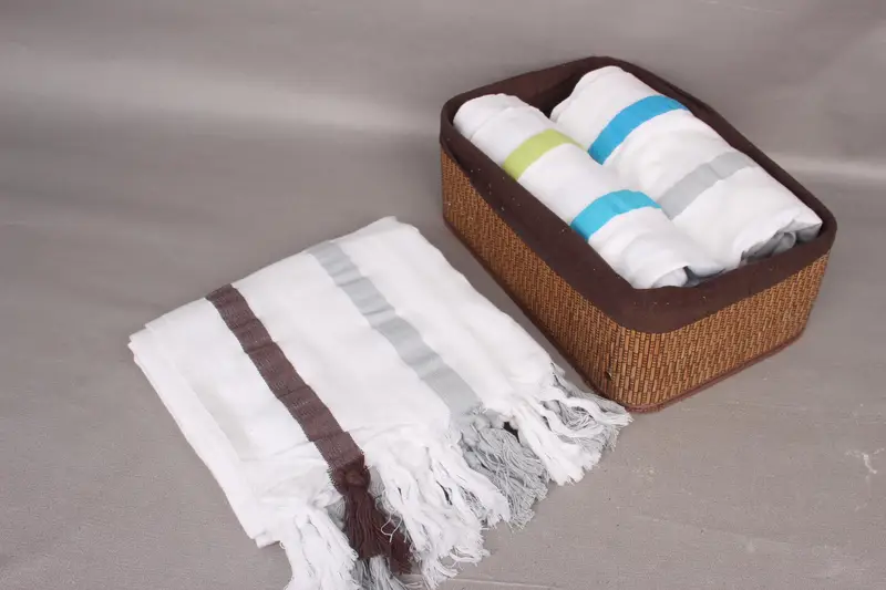 70x40 Cotton Striped Towel, Wedding Gift Ideas, Organic Turkish towel, Best Friend Wedding Gift, Travel Towel, Best Beach Towel, Absorbent towel - 5