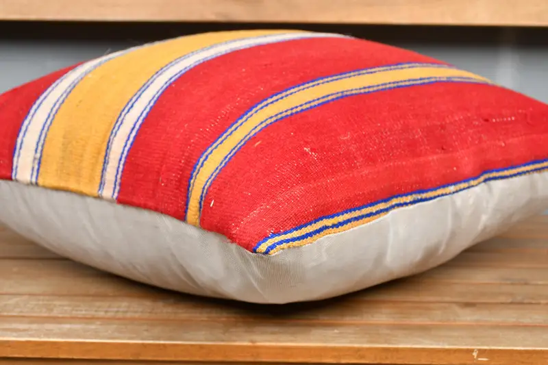 Home Decor Pillow, Retro Pillow Case, Gift Pillow, Vintage Pillow, Pillow Cover, Designer Throw Cushion Case, 20x20 Orange Cushion - 4