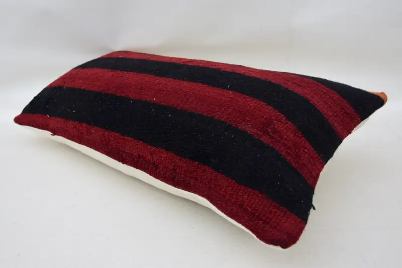 12x24 Red Pillow Case, Custom Cushion Cover, Pillow Sham, Vintage Kilim Pillow, Pillow for Couch, Muted Pillow, Chair Cushion, Home Decor Pillow - 6