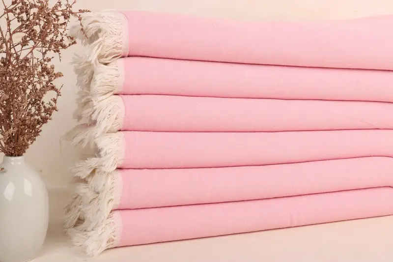 Geschirrtuch, rosafarbenes einfarbiges Handtuch, Hochzeitsgeschenk, 24 x 40 Zoll