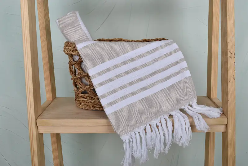 Personalized Gifts, Holiday Towel, Personalized Gift For Her, 40x20 Cotton Zig zag Towel, Bathroom Towels, Bridal Shower Favors, Custom Hand Towel - 4