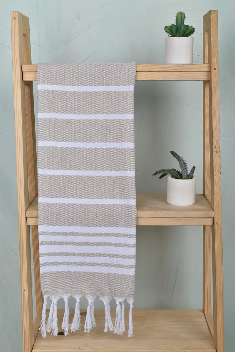 Personalized Gifts, Holiday Towel, Personalized Gift For Her, 40x20 Cotton Zig zag Towel, Bathroom Towels, Bridal Shower Favors, Custom Hand Towel - 8