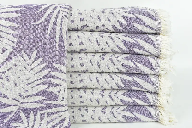 Toalla turca orgánica, regalo de la novia, toalla de hammam, toallas de monograma, toalla estampada floral de algodón de 64x40, toalla turca personalizada, toalla de tamaño de playa - 3