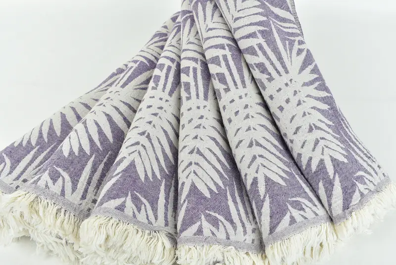 Toalla turca orgánica, regalo de la novia, toalla de hammam, toallas de monograma, toalla estampada floral de algodón de 64x40, toalla turca personalizada, toalla de tamaño de playa - 6