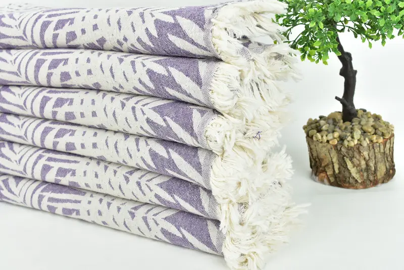 Toalla turca orgánica, regalo de la novia, toalla de hammam, toallas de monograma, toalla estampada floral de algodón de 64x40, toalla turca personalizada, toalla de tamaño de playa - 5
