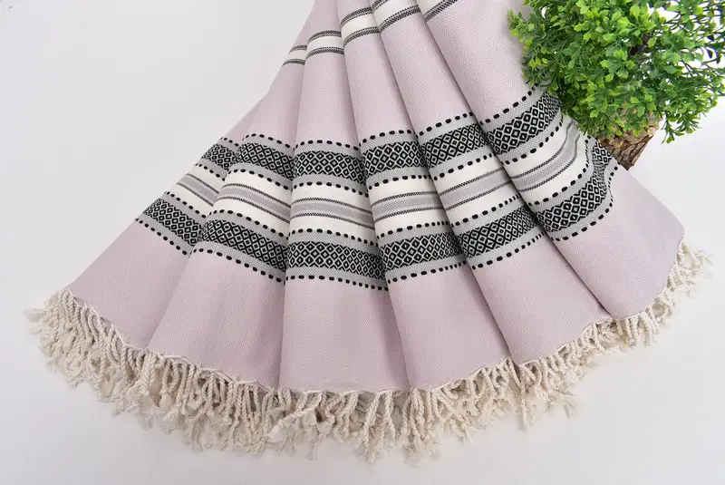 Custom Towel, Handmade Gift, Sand-Resistant Peshtemal, Turkish Beach Towel Bulk, Personalized Gift, Gift For Him, 70x40 Cotton Striped Towel - 4