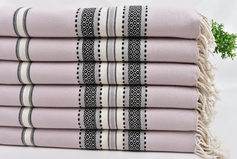 Custom Towel, Handmade Gift, Sand-Resistant Peshtemal, Turkish Beach Towel Bulk, Personalized Gift, Gift For Him, 70x40 Cotton Striped Towel - 3