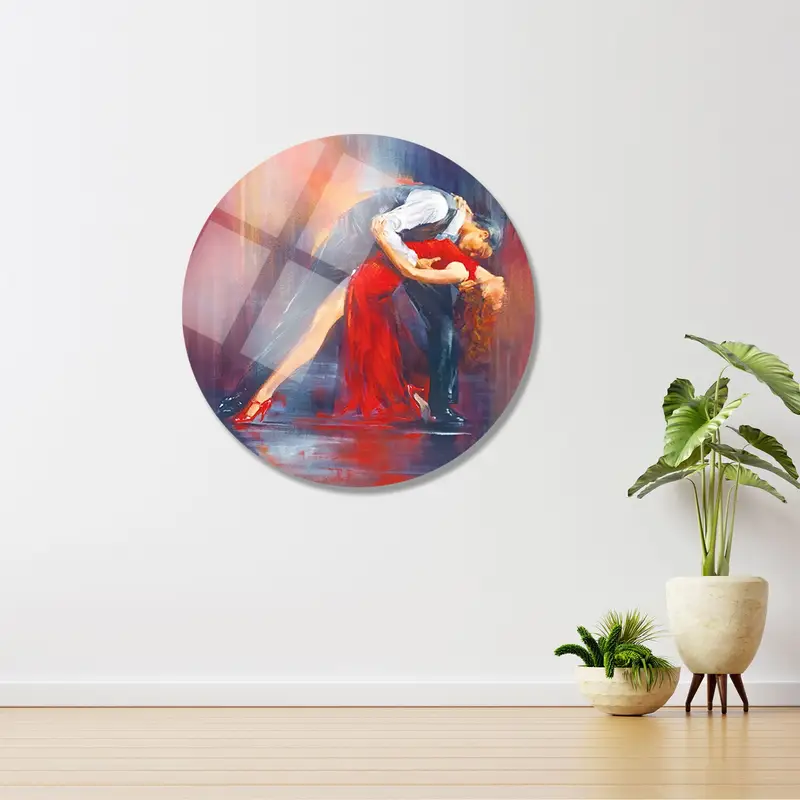 Zarif Tango Çift Dans Kanvas Tablo Tablo - Romantik Sanat Dekor